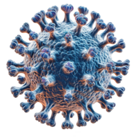 ai genererad virus cell isolerat på transparent bakgrund png