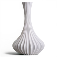 AI generated A beautiful and different vase with different shapes drawn on it png