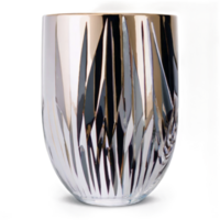 AI generated A beautiful and different vase with different shapes drawn on it png