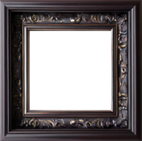 AI generated an empty frame with a brown background png