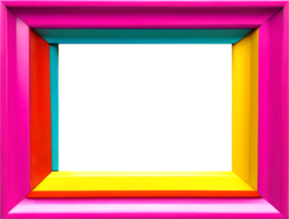 AI generated a colorful frame with a transparent background png