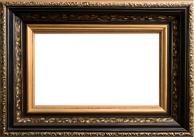 AI generated an empty frame with a gold frame png