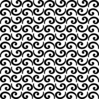 Swirl line decorative seamless pattern vector