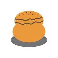 un pan icono diseño. comida vector