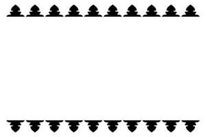 Decorative abstract ornament border design vector