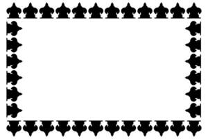 Decorative abstract ornament border design vector