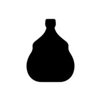 Condiment bottle silhouette icon design vector