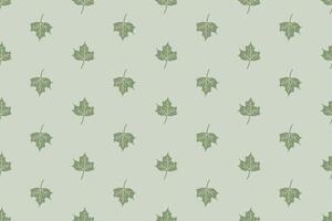 Pattern design with leaf motif vector