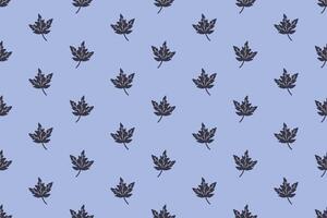 Pattern design with leaf motif vector