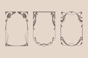 Art Nouveau Frames 02 vector