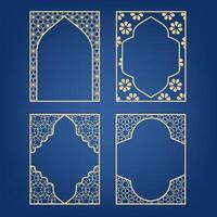 Islamic decorative frames vector