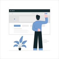 usability testing illustration concept vector