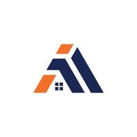Initial Letter AI Home Constructions Logo Vector