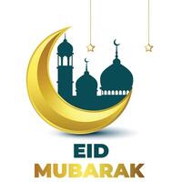 Eid Mubarak Banner Design Templa vector