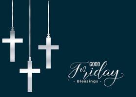 Jesus christian good friday event illustration social media post vector