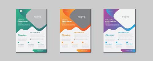 Minimal and Modern Product Flyer with Portfolio Style vector