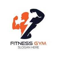 fitness vector logo design template, design for gym and fitness vector. Fitness logo template flat design