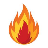 fire flames vector. Fire flame icon sign isolated on a white background. vector