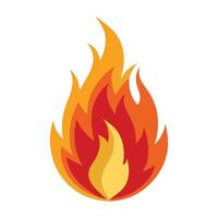 fire flames vector. Fire flame icon sign isolated on a white background. vector