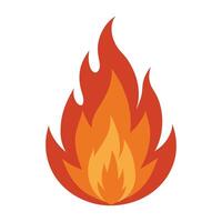 fire flames vector. Fire flame icon sign isolated on a white background. vector