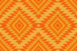 Southwestern Navajo patterns featuring triangles, zigzags, diamonds and stepped motifs  characteristic of traditional Southwestern Native American tribal for textiles and decor fashion and product vector