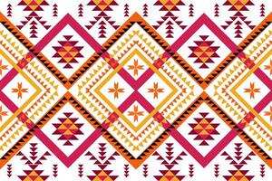 Geometric Shapes Ethnic African pattern Aztec Style seamless textile design vector