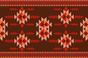 Southwestern Navajo patterns featuring triangles, zigzags, diamonds and stepped motifs  characteristic of traditional Southwestern Native American tribal for textiles and decor fashion and product vector