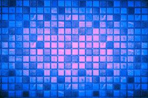 Cellular background with pale blue, pink and dark tiles photo