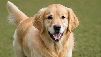 ai generado dorado perro perdiguero, perro fotografía, mascota animal foto