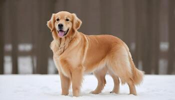 ai generado dorado perro perdiguero, perro fotografía, mascota animal foto