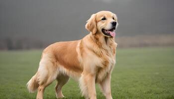 AI generated Golden Retriever,Dog Photography,Pet Animal photo