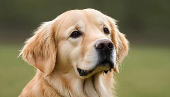 ai generado dorado perro perdiguero, perro fotografía, mascota animal foto