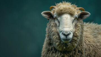 AI generated picture of sheep photo