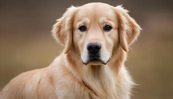 ai generado dorado perro perdiguero, perro fotografía, mascota animal foto