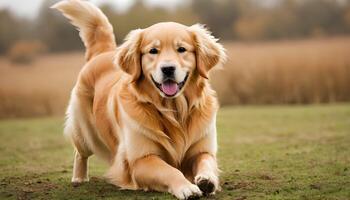 AI generated Golden Retriever,Dog Photography,Pet Animal photo