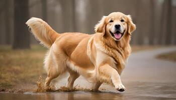 AI generated Golden Retriever,Dog Photography,Pet Animal photo