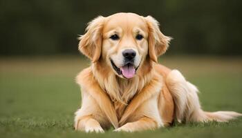 ai generado dorado perro perdiguero, perro fotografía, mascota animal foto