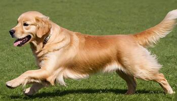 ai generado dorado perro perdiguero, perro fotografía, mascota animal foto