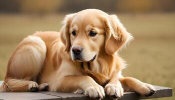 AI generated Golden Retriever,Dog Photography,Pet Animal photo