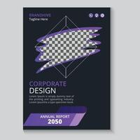 Brochure Layout, Magazine Book cover design template vector