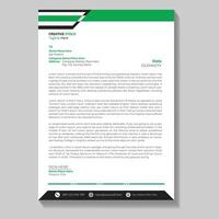 Letterhead design template vector