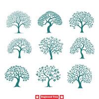 AI generated Tranquil Dogwood Tree Silhouettes  Embrace the Serenity of Nature in Your Design Endeavors vector