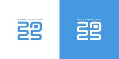 Happy New Year 2025 Background Design. New Year 2025 Design Template with interconnected numbers vector