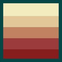 a square with a red, green and brown color scheme vector
