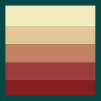 a square with a red, green and brown color scheme vector