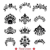 AI generated Garden Romance  Romantic Floral Crown Collection for Dreamy Artworks vector