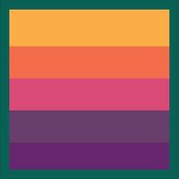 a square with a colorful stripe pattern vector