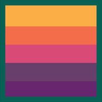 a square with a colorful stripe pattern vector