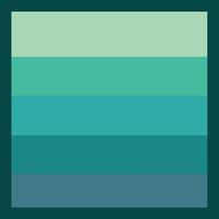 a green and blue color palette with a square shape vector