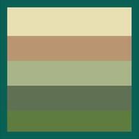 a green, brown and tan color palette vector